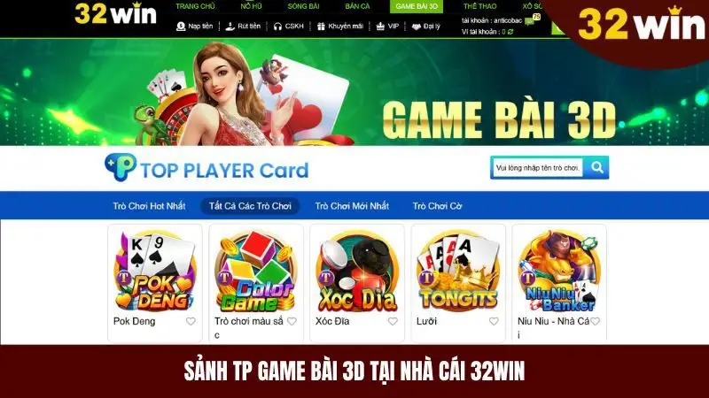 TP Game Bài 3d