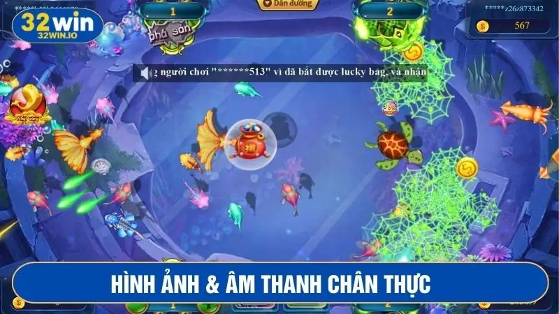 Hình ảnh sinh động và âm thanh hấp dẫn bất cứ người chơi nào